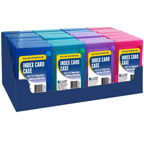 C-Line Assorted 4" x 6" Index Card Case 24pk - CLI-58046