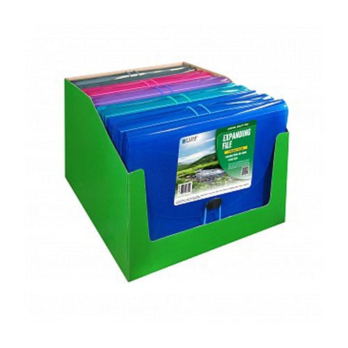 C-Line Assorted 7-Pocket Biodegradable Expanding File 12pk - CLI-48300