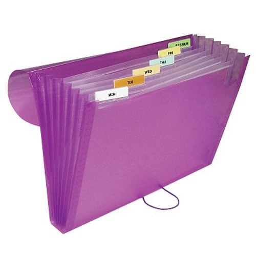 C-Line Assorted 7-Pocket Letter Size Expanding File 12pk - CLI-58300