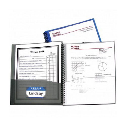 C-Line Assorted 8-Pocket Spiral-Bound Poly Portfolio 1pk - CLI-33080