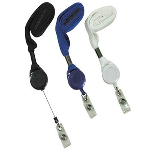 C-Line Assorted Badge Reels Lanyards 12pk - CLI-88700