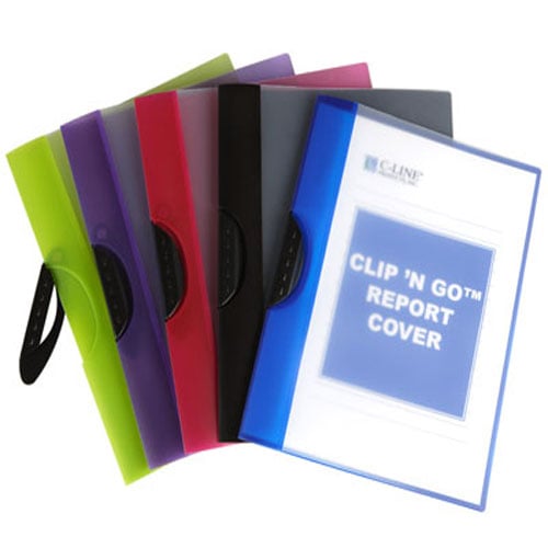 C-Line Assorted Clip 'N Go Report Covers - 24 EA - CLI-99326