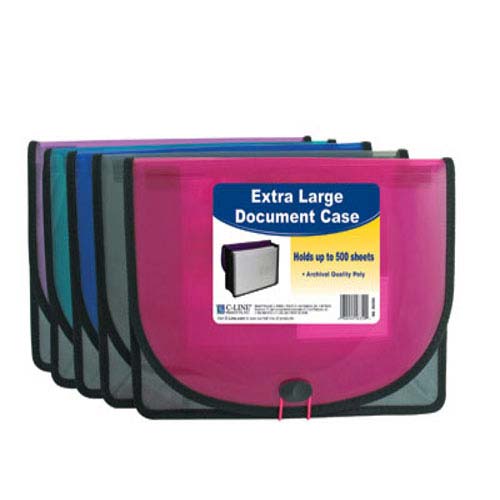 C-Line Assorted Extra Large Document Case 12pk - CLI-58350