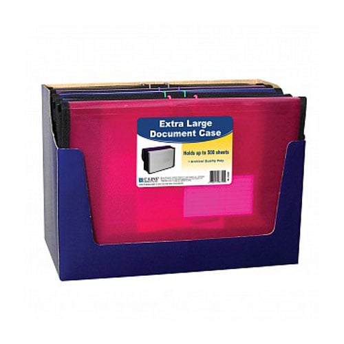 C-Line Assorted Extra Large Document Case 12pk - CLI-58350