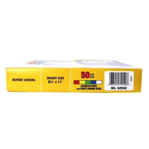 C-Line Assorted No-Punch Report Covers and Binding Bars 50pk - CLI-32550