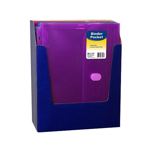C-Line Assorted Side Load Binder Pockets with Hook and Loop Closure 36pk - CLI-58730 Clearance Sale