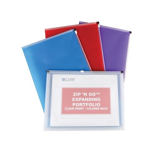 C-Line Assorted Zip 'N Go Reusable Envelopes 24pk - CLI-99480