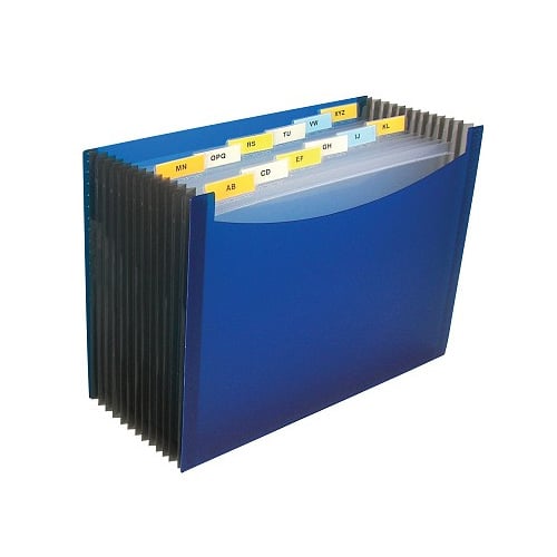 C-Line Blue Stand-Up 13-Pocket Expanding File - CLI-48235 - Clearance Sale
