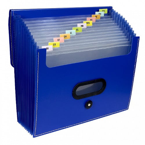 C-Line Blue 13-Pocket Ladder Expanding File 1pk - CLI-48015