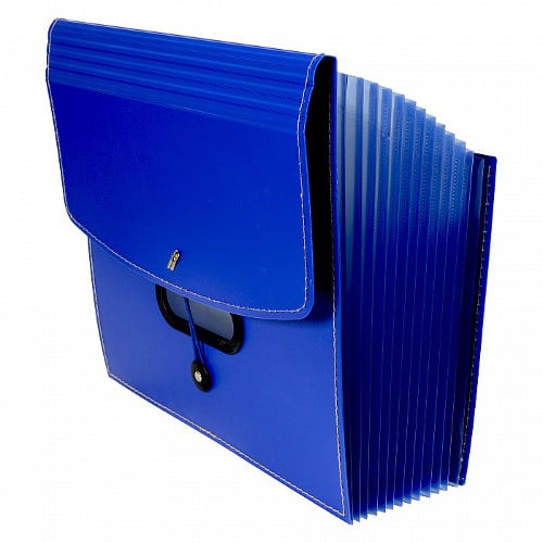 C-Line Blue 13-Pocket Ladder Expanding File 1pk - CLI-48015