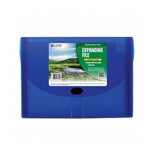C-Line Blue 7-Pocket Biodegradable Expanding File - CLI-48305