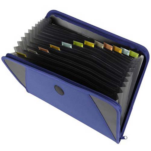 C-Line Blue Expanding File with Zipper - CLI-48105 - Clearance Sale
