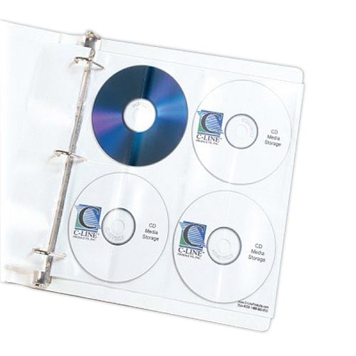 C-Line CD/DVD Organizer Sheets 5pk - CLI-61948 - Clearance Sale