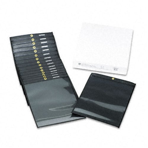 C-Line Clear Front Black Back Ticket Holders - 25pk