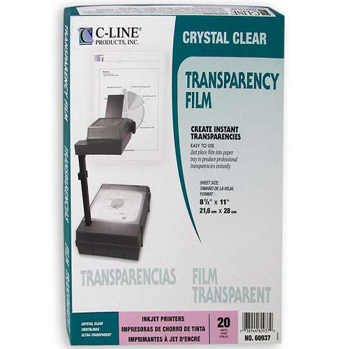 C-Line Clear Ink Jet Transparency Film 20pk - CLI-60937