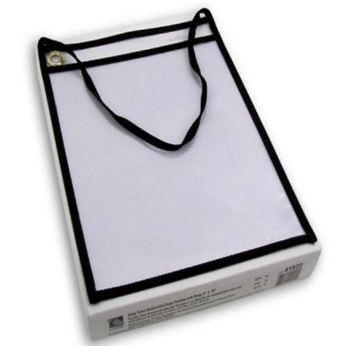 C-Line Clear Shop Ticket Holders with Hanging Strap  15pk - CLI-41922