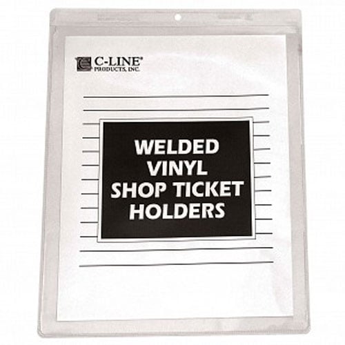 C-Line Clear Vinyl 8.5" x 11" Shop Ticket Holders 50pk - CLI-80911
