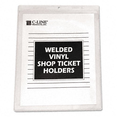 C-Line Clear Vinyl 9" x 12" Shop Ticket Holders 50pk - CLI-80912