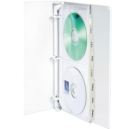 C-Line Deluxe CD/DVD Organizer Sheets with Tabs 8pk - CLI-61918