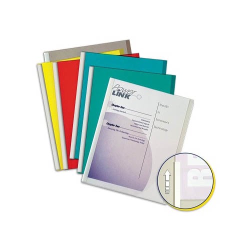 C-Line Economy Clear No-Punch Report Covers and Binding Bars 50pk - CLI-32457