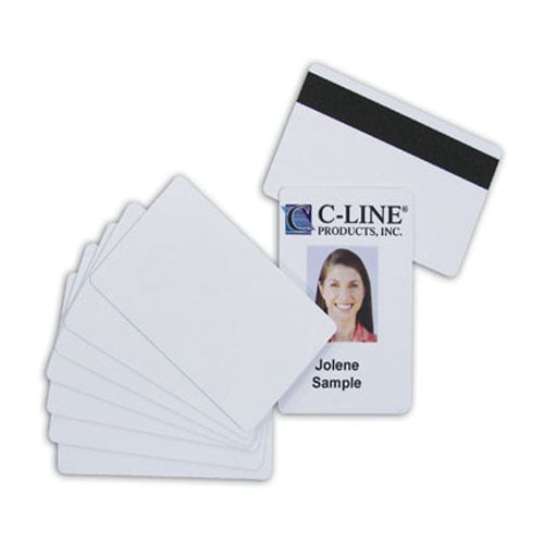 C-Line Graphics Quality PVC Card with Hi-Co Magnetic Stripe - 100/PK Clearance Sale