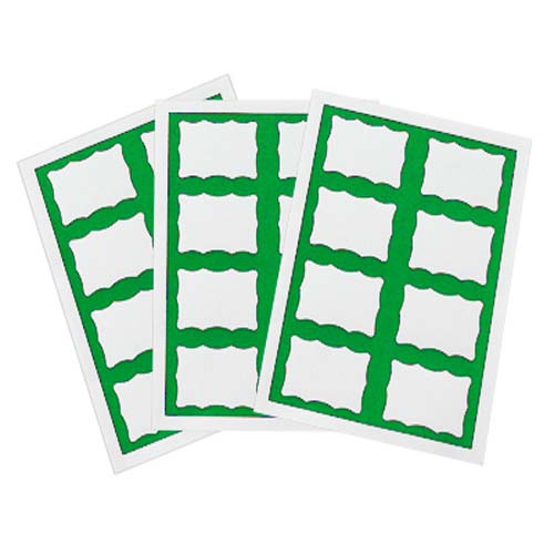 C-Line Green Border Pressure Sensitive Printer Name Badges - 200/BX