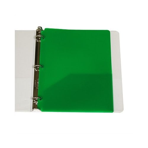 C-Line Green Two-Pocket Heavyweight Poly Portfolio Folder with Three-Hole Punch 25pk - Clearance Sale