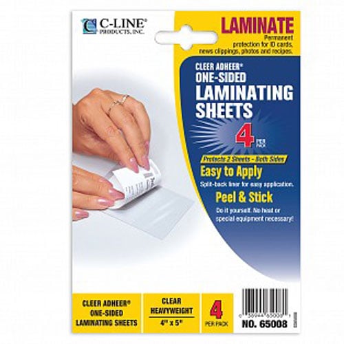 C-Line Heavyweight Cleer Adheer Do-it-yourself Laminating Sheet
