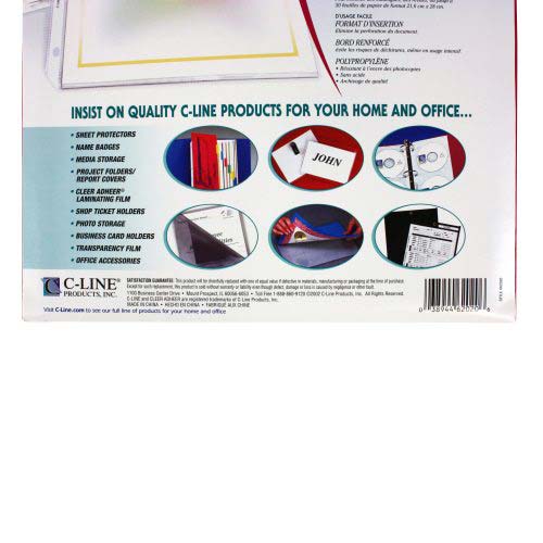 C-Line High Capacity 50 Sheet Top Loading Protectors 25pk - CLI-62020