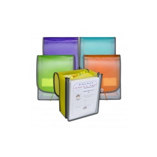 C-Line Letter Size Assorted 7-Pocket Vertical Backpack File - 1/EA