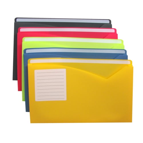 C-Line 11 x 8-1/2 Write-on Poly File Jackets 10pk - CLI-63160 - Clearance Sale