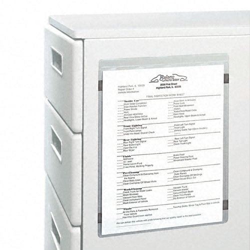 C-Line Magnetic 8.5" x 11" Clear Vinyl Holders  15pk - CLI-83911
