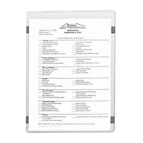 C-Line Magnetic 8.5" x 11" Clear Vinyl Holders  15pk - CLI-83911