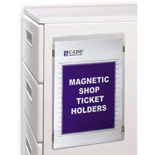 C-Line Magnetic 9" x 12" Clear Vinyl Holders  15pk - CLI-83912