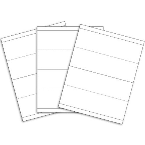 C-Line Medium Scored White Name Tent Cardstock 100pk - CLI-87587