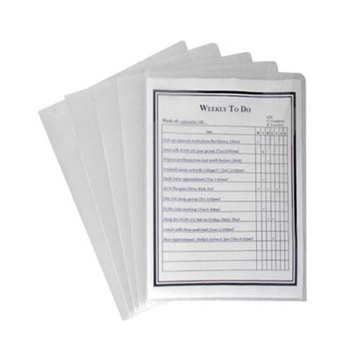C-Line Multi-Section Clear Project Folders with Clear Dividers 25pk - CLI-62117 - Clearance Sale