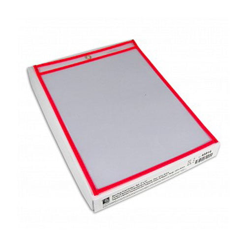 C-Line Neon Red 9" x 12" Stitched Shop Ticket Holders 15pk - CLI-43914