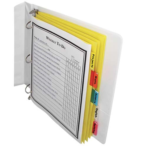 C-Line Paper 5-Tab Index Dividers with Assorted Color Tabs 5pk - CLI-05350