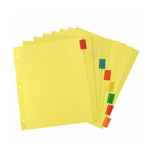 C-Line Paper Index Dividers with Assorted Color Tabs 8pk - CLI-5380