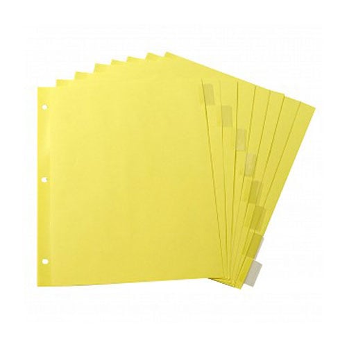 C-Line Paper 8-Tab Index Dividers with Clear Tabs 8pk - CLI-05387