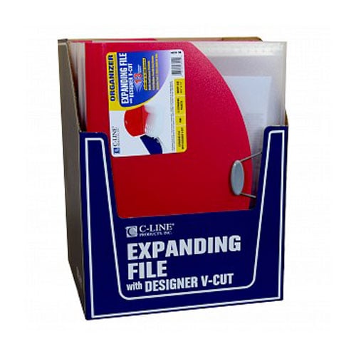 C-Line Pink Expanding File With Designer V-Cut - CLI-48204