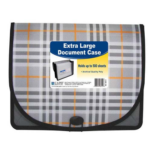 C-Line Plaid Extra Large Document Case - CLI-58512 - Discontinued
