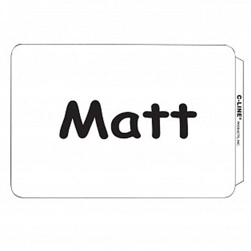 C-Line Plain Pressure Sensitive Peel & Stick Name Badges 100pk - CLI-92277 - Clearance Sale