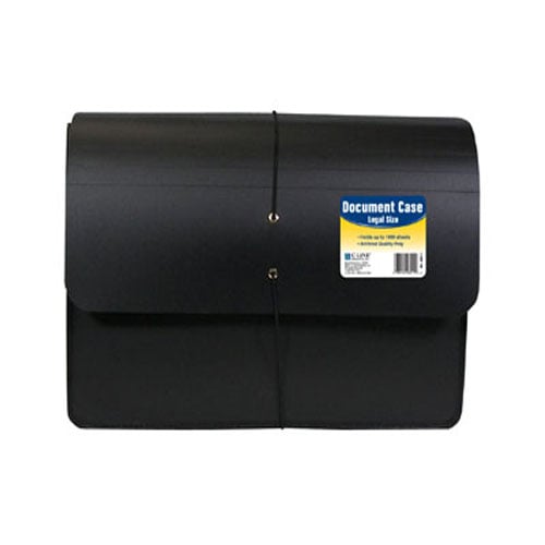 C-Line Poly Expanding Legal Size Black Document Case - CLI-48011