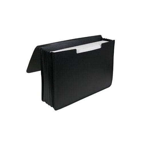 C-Line Poly Expanding Legal Size Black Document Case - CLI-48011
