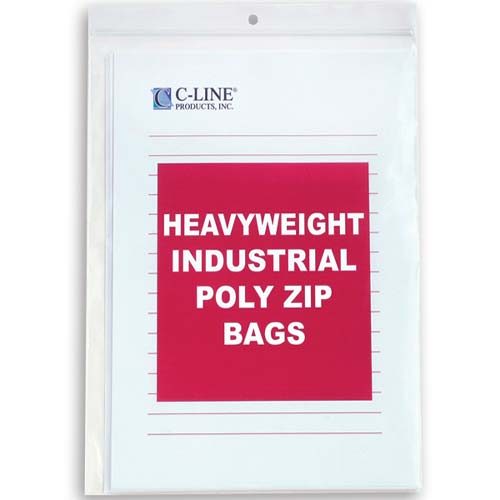 C-Line Poly Zip 8.5" x 11" Shop Ticket Holders 50pk - CLI-47911