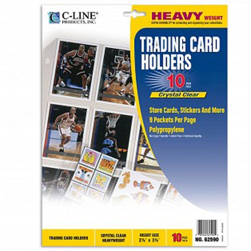 C-Line Polypropylene Trading Card Holders 10pk - CLI-62590 - Clearance Sale