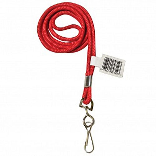 C-Line Red Standard Lanyard with Swivel Hook 24pk - CLI-89314 - Clearance Sale
