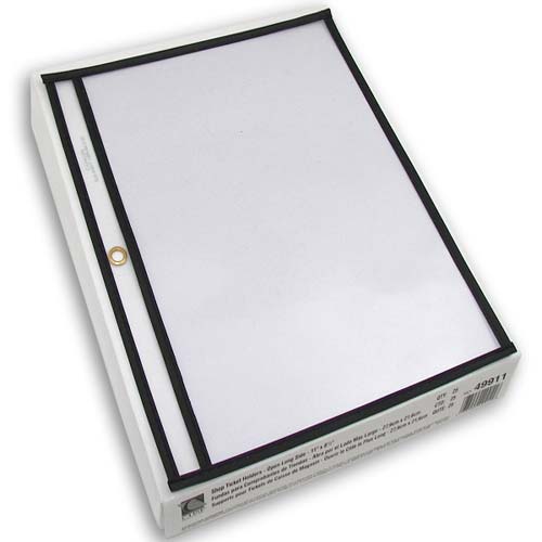 C-Line Reinforced Edge 11" x 8.5" Shop Ticket Holders 25pk - CLI-49911