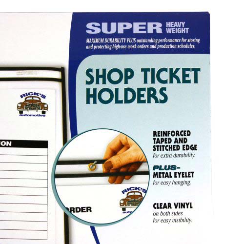 C-Line Reinforced Edge 9" x 12" Shop Ticket Holders 25pk - CLI-46912 - Clearance Sale